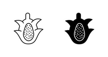 icône de vecteur de fruit du dragon