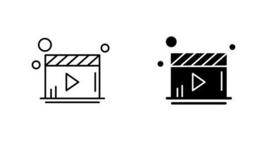 icône de vecteur de lecteur vidéo