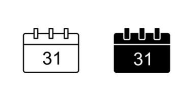 icône de vecteur de calendrier unique