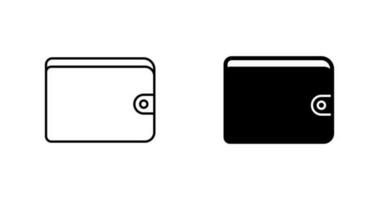 icône de vecteur de portefeuille unique