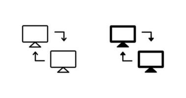 icône de vecteur de systèmes de partage