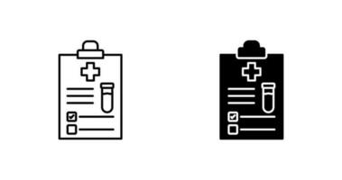 icône de vecteur de rapport médical