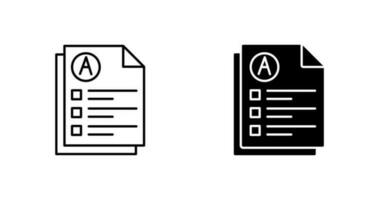 icône de vecteur d'examen