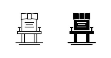 icône de vecteur de chaise