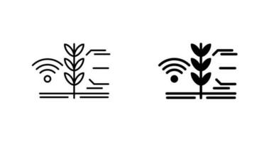 icône de vecteur de ferme intelligente