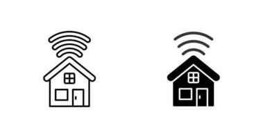 icône de vecteur de maison intelligente