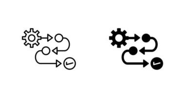 icône de vecteur de processus