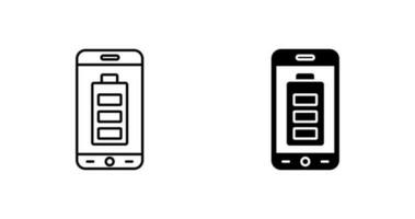 icône de vecteur de batterie mobile