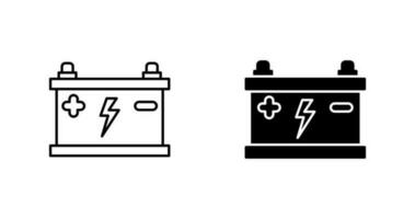 icône de vecteur d'accumulateur
