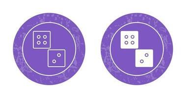 icône de vecteur de dés unique