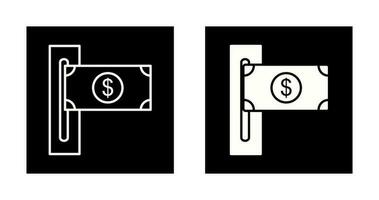 icône de vecteur de fente de billets