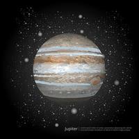 illustration vectorielle de planète Jupiter vecteur
