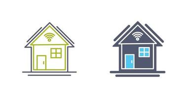 icône de vecteur de maison intelligente