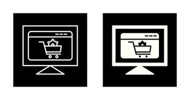 icône de vecteur de paramètres de commerce électronique