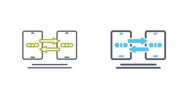 icône de vecteur de synchronisation de données