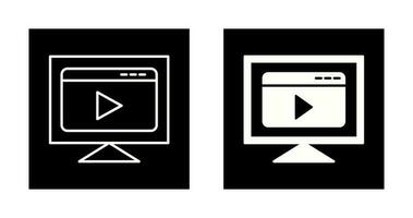 icône de vecteur de streaming vidéo