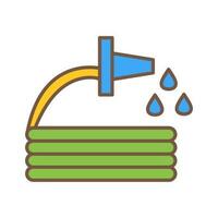icône de vecteur de tuyau d'eau unique