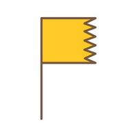 icône de vecteur de drapeau unique