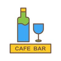 icône de vecteur de café de boissons uniques
