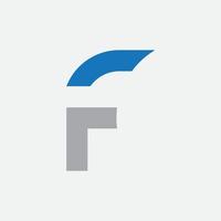 lettre f logo modèle vecteur initiales signe