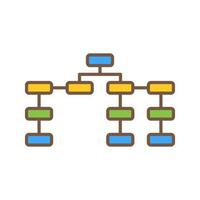 icône de vecteur de structure seo unique