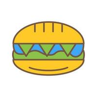 icône de vecteur de sandwich