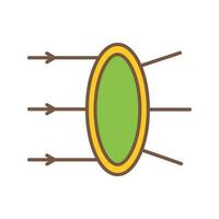 icône de vecteur de réfraction