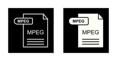 icône de vecteur mpeg