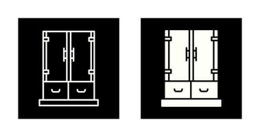 icône de vecteur de tiroir d'armoire