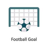 Football objectif vecteur plat icône conception illustration. des sports et Jeux symbole sur blanc Contexte eps dix fichier