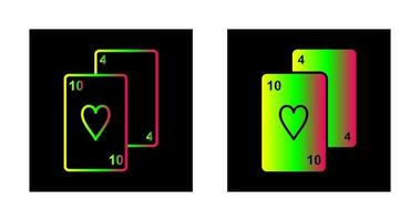 icône de vecteur de cartes à jouer
