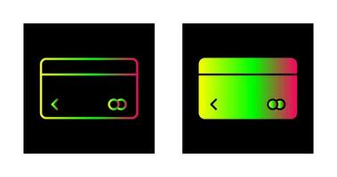 icône de vecteur de carte de crédit unique