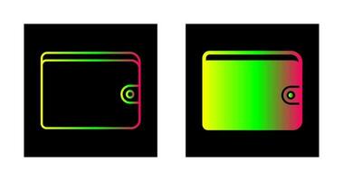 icône de vecteur de portefeuille unique