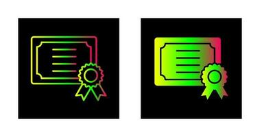 icône de vecteur de certificat