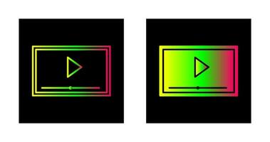 icône de vecteur de projection vidéo