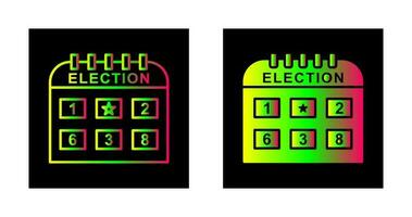 icône de vecteur de jour d'élection