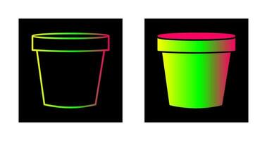 icône de vecteur de pot de plante