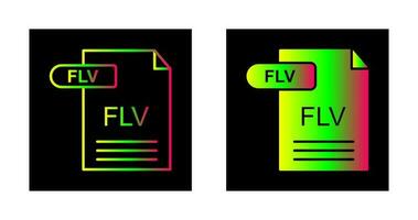 icône de vecteur flv