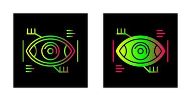 icône de vecteur de reconnaissance des yeux