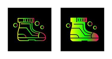 icône de vecteur de chaussures de ski