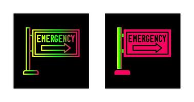 icône de vecteur de signe d'urgence