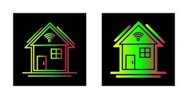 icône de vecteur de maison intelligente