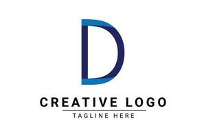 initiale lettre ré logo. bleu Couleur forme ré lettre logo utilisable pour affaires et l'image de marque logos. plat vecteur logo conception modèle élément.