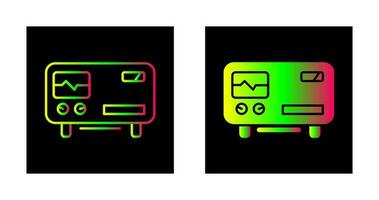 icône de vecteur d'oscilloscope