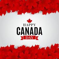 bonne fête du canada carte de voeux de fond vecteur