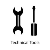 technique outils vecteur solide icône conception illustration. utilisateur interface symbole sur blanc Contexte eps dix fichier