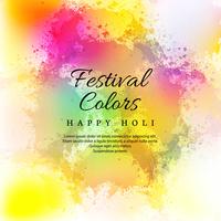 illustration de fond coloré de happy holi pour le festival de c vecteur