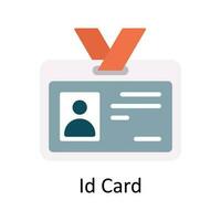 id carte vecteur plat icône conception illustration. éducation et apprentissage symbole sur blanc Contexte eps dix fichier