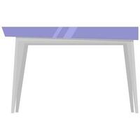 isolé table élément dans gris et violet couleur. vecteur