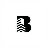 b bâtiment logo icône vecteur